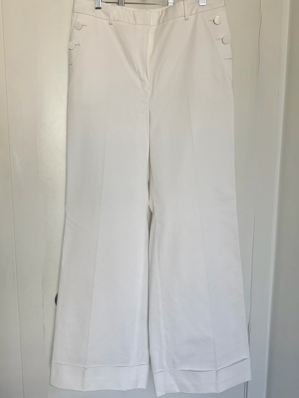 Brooks Brothers Sailor Wide Leg Cuffed Pants